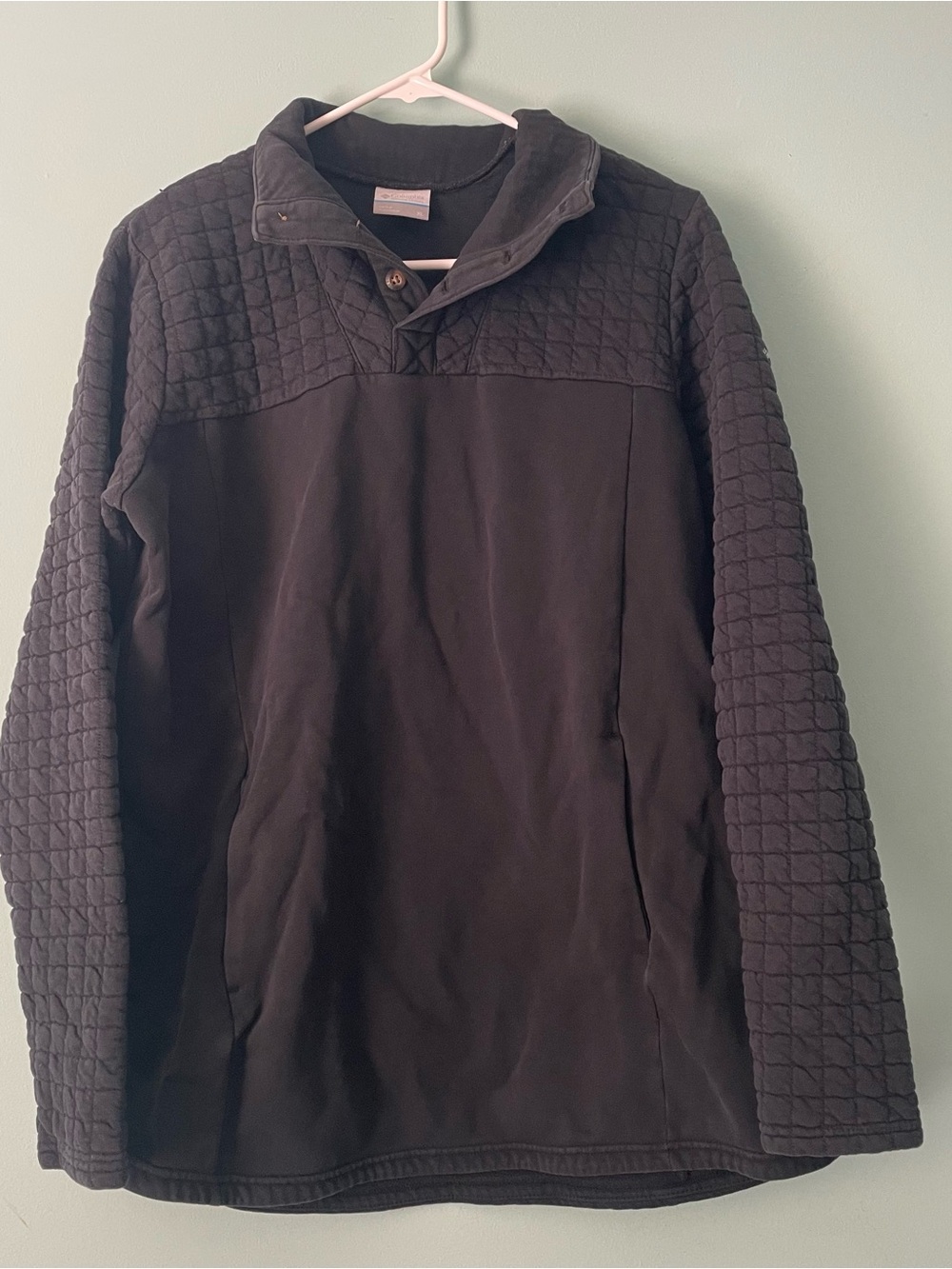 Columbia Quilted Lightweight Pullover Jacket - Black